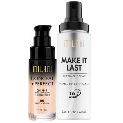 milani 无暇美肌套装（二合一粉底液 30ml + 定妆喷雾 60ml）