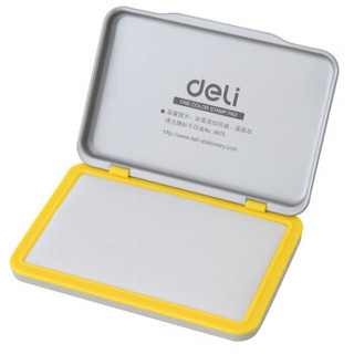 deli 得力 9894 金属方形中号空白秒干印台