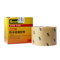 3M 原装正品 2228#防水绝缘胶带 电工胶布 密封耐高温高压胶布 汽修家装 黑色 50.8mm×3m×1.65mm 单个装