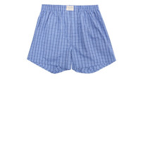 GIORDANO 佐丹奴 01177139 男式平底四角裤 52蓝/白细格子色 加大码(180/90A)