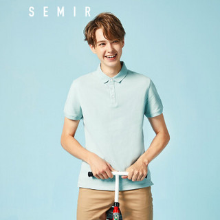 Semir 森马 19038001245 男士polo衫 粉绿 L