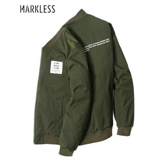 Markless JKA6129M 男士修身休闲夹克 军绿色 XXXL