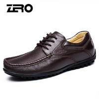 ZERO 9892 男士柔软手工皮鞋 系带款 棕色 44