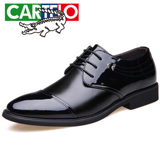 CARTELO 1057 男士商务正装皮鞋 黑色 38