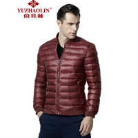 YUZHAOLIN 俞兆林 YZLYJ1741902 男士纯色羽绒服(酒红 XL)