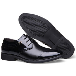 CARTELO 2057 男士增高商务皮鞋 黑色 39