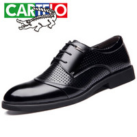 CARTELO 3513 男士镂空商务皮鞋 黑色 40