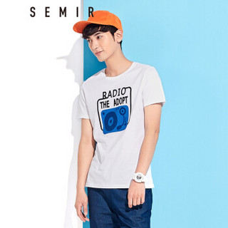  Semir 森马 19047001212 男士短袖T恤 漂白 XXL