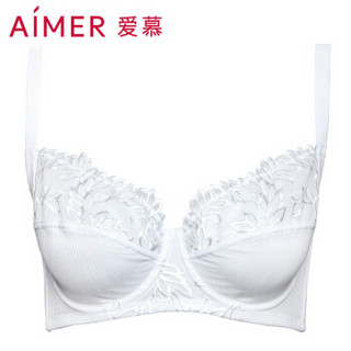 Aimer 爱慕 AM13HB1 女士全罩杯V型内衣 白色 B85