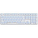 ikbc F108 机械键盘 有线键盘 游戏键盘 108键 单光 白色 红轴