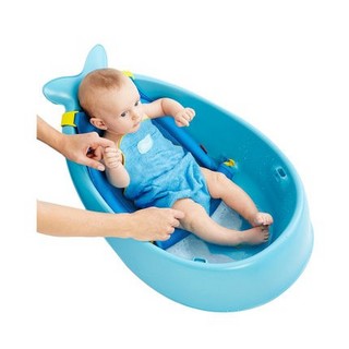 美国Skip Hop进口蓝色鲸鱼造型吊绳宝宝浴缸 第三阶段
