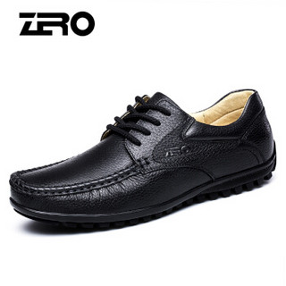 ZERO 9892 男士柔软手工皮鞋 黑色 41