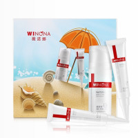 双11预售：WINONA 薇诺娜 清透防晒套装（防晒乳15g*2+防晒霜30g）
