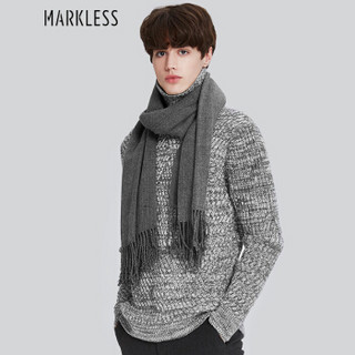 Markless MSA7703M 男士高领加厚修身针织衫 灰色 XXL