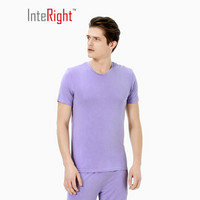 InteRight 6019002 男士圆领短袖打底衫 淡紫色 XXXL