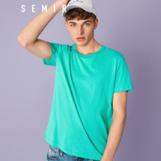 semir 森马 19018001233 男士圆领短袖t恤 松石绿 xxl