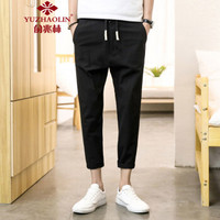 京东PLUS会员：YUZHAOLIN 俞兆林 535 男士休闲运动裤 黑色 XL *2件 +凑单品