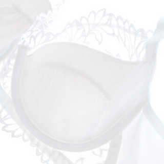 Aimer 爱慕 AM12HB1 女士3/4罩杯内衣 (白色、D75)