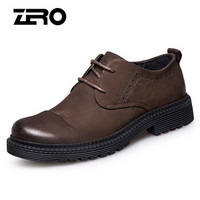 ZERO H73151 男士大头皮鞋 暗棕 40