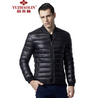 YUZHAOLIN 俞兆林 YZLYJ1741902 男士纯色羽绒服(黑色 L)
