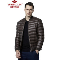 YUZHAOLIN 俞兆林 YZLYJ1741902 男士纯色羽绒服(咖啡色 2XL)