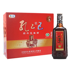 孔乙己 中粮出品 绍兴产黄酒 手酿五年 花雕酒 半干型 500ml*8瓶 整箱装