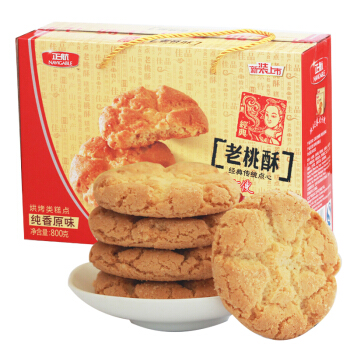 正航 纯香原味桃酥饼干 礼盒装 800g