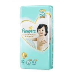 Pampers 帮宝适 一级系列 婴儿纸尿裤 L号 52片 *3件