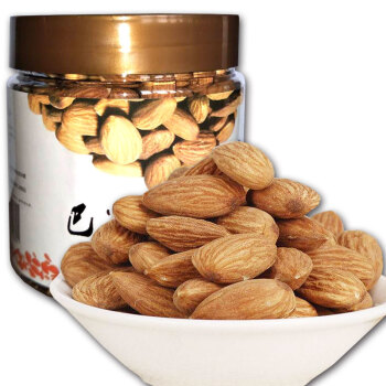 香疆恬语原味焙烤巴旦木仁扁桃仁350g罐4件