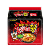 SAMYANG 三养 韩国三养 （SAMYANG） 方便面 超辣鸡肉味汤面 725g （145g*5包入）方便面火鸡面非辛拉面袋面泡面速食零食品