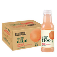 农夫山泉 水溶C100（西柚）混合果汁 445ml*15瓶 整箱