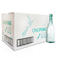 ONEPURE 亿纯 新西兰原装进口天然弱碱性偏硅酸泡茶软矿泉水500ml*24瓶