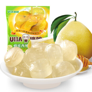 uha 悠哈 零食糖果薄荷清新口气 蜂蜜西柚舒润糖103g