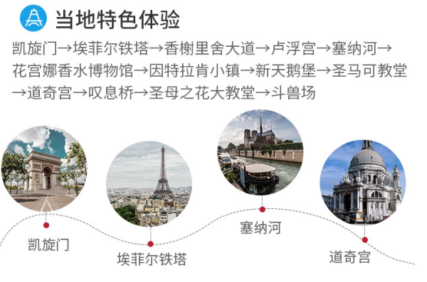 经典欧洲4国游!北京-德法意瑞12-13天跟团游