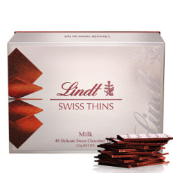 Lindt 瑞士莲 经典薄片牛奶巧克力 125g *2件