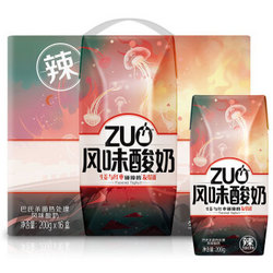 蒙牛 ZUO风味酸牛奶 生姜红枣辣味 200g*16盒 *2件