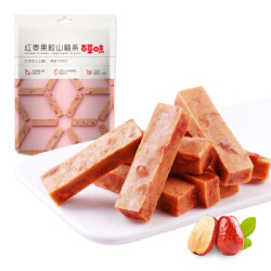 百草味 红枣山楂条208g 干片卷糕球果脯小包装 儿童零食 *17件
