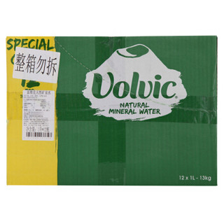 Volvic 富维克 天然矿泉水 1L*12瓶 箱装