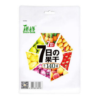 越南进口 蜜饯果脯 TATA 榙榙 7日综合果干140g/袋 含芒果干 菠萝蜜