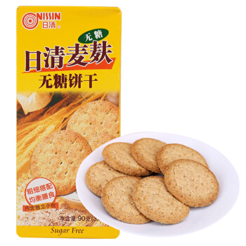 Nissin DIGITAL 日清 麦麸无糖饼干 (盒装、90g)