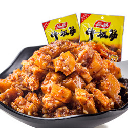 品品 牛板筋麻辣味 休闲零食小吃 即食牛肉类小吃68g(颗粒状) *6件