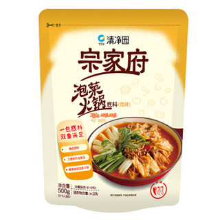 清净园 宗家府 泡菜火锅底料 微辣 500g 2人份