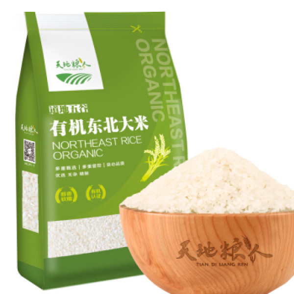 商品tian di liang ren 天地粮人 有机东北大米 1.25kg