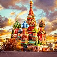 可全国联运！全国多地-俄罗斯莫斯科+圣彼得堡8天6晚跟团游（全程3-4星酒店）