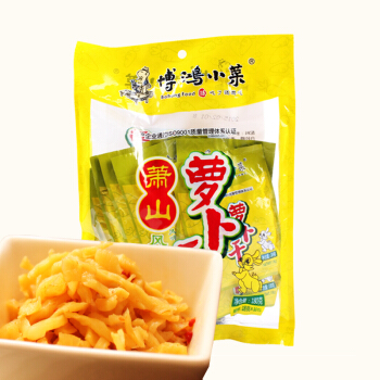 博鸿小菜 萧山风味萝卜干180g 杭州特产咸菜下饭菜拌饭拌面泡咸菜酱腌菜