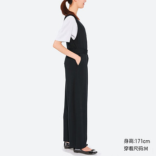 UNIQLO 优衣库 412915 女士连体裤 (黑色、L)