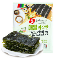 韩国进口 海地村 紫菜海苔 三海名家包饭用寿司海苔 20g(2g*10张入） *12件