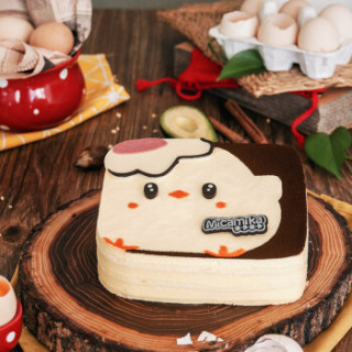 商品米卡米卡 吉吉生日蛋糕 小只(2-5人食用) 小鸡儿童蛋糕 北京3小时