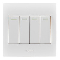 TCL-legrand TCL-罗格朗 仕界 四开单控带荧光 开关