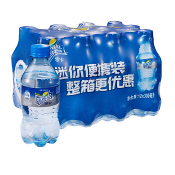 Fanta 芬达 Sprite 雪碧 可口可乐（Coca-Cola）雪碧 Sprite 零卡 无糖零卡 汽水 含汽饮料 300ml*12瓶 整箱装